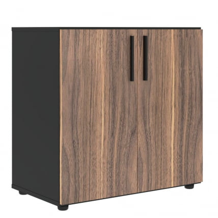 Шкаф с глухими малыми дверьми ВЕЛИОН ВЕНЕЕР ВРЛCС 80.1 Американский орех Яшма черная / VELION VENEER VRLCS_0