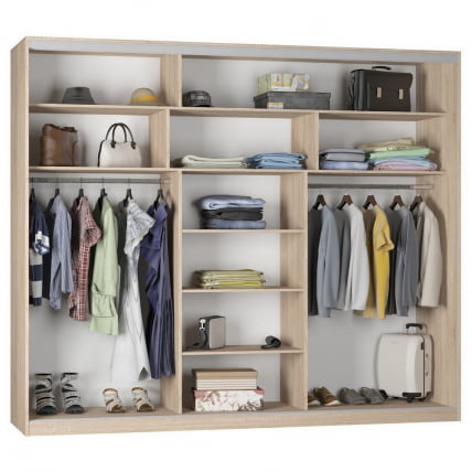 Шкаф-купе Б-230х270х60-1(Венге-Д9Д10Д9) / B-230х270х60-1(Венге-D9D10D9)_1