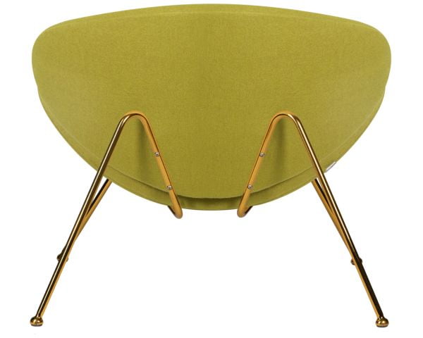 Кресло дизайнерское ДОБРИН ЕМИЛЙ (светло-зеленая ткань АФ3, золотое основание) 2 шт / DOBRIN EMILY AF3,_5