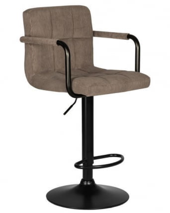 Стул барный ДОБРИН КРУГЕР АРМ БЛАCК (какао вельвет (ЛАР-Е2041-05)) 2 шт / DOBRIN KRUGER ARM BLACK (LAR-E2041-05))_4