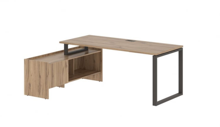 Стол с тумбой ЕДИС ЕКCТ 19814 Дуб Денвер светлый Мокко / EDIS EQCT_0