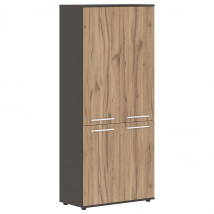 Шкаф с глухими средними и малыми дверьми ЕДИС ЕХCС 85.3 Дуб Денвер светлый Мокко Мокко / EDIS EHCS_0