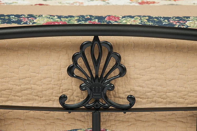 Кровать РУМБА (АТ-203)/ РУМБА дерево гевея/металл, 160х200 см (доубле бед), красный дуб/черный / (AT-203)/ RUMBA (double bed),_2