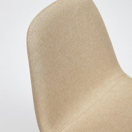 Стул БРЕЕЗЕ (мод. 4724) металл/ткань, 44х48х87см, бежевый/натуральное дерево / BREEZE (mod._6