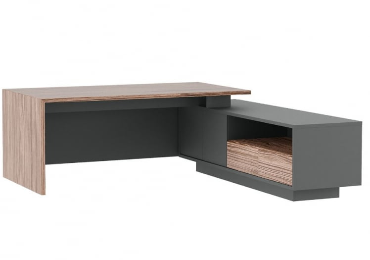 Стол письменный на опорной креденции ДЭЛИ ДЛИ37210132 Орех Антрацит / DALI DLI37210132_0
