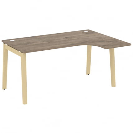 Стол эргономичный левый ОНИКС ВООД ОВ.СА-4(Р) Тиквуд Темный/Светлый / ONIX WOOD OW.SA-4(R)_0