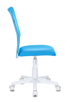 Кресло детское Бюрократ КД-9 (пластик белый) Голубой / KD-9_2