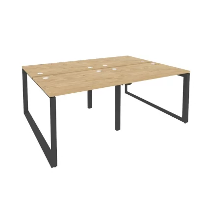 Рабочая станция на О-образном м/к ОНИКС О.МО-Д.РС-4.1.7 Тиквуд Светлый/Антрацит / ONIX O.MO-D.RS-4.1.7_0