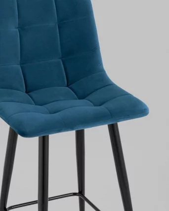 Стул полубарный Джанго велюр Синий_6