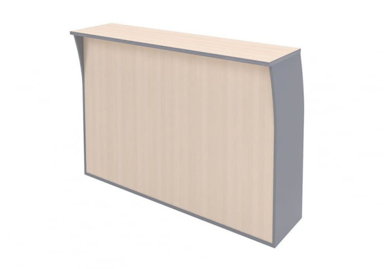 Стойка ресепшн прямая ИМАГО РС-4 Клен Металлик / IMAGO_0