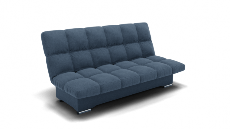 Диван Финка (ЗР) Цвет фасада: Голубой; Тип: Прямой; Материал фасада: Металл/Велюр_0