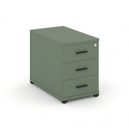 Тумба опорная приставная с 3-мя ящиками CОНCЕПТ CН.ТГО-001 Б/В Кобо Черный / CONCEPT CN.TGO-001 B/W_0