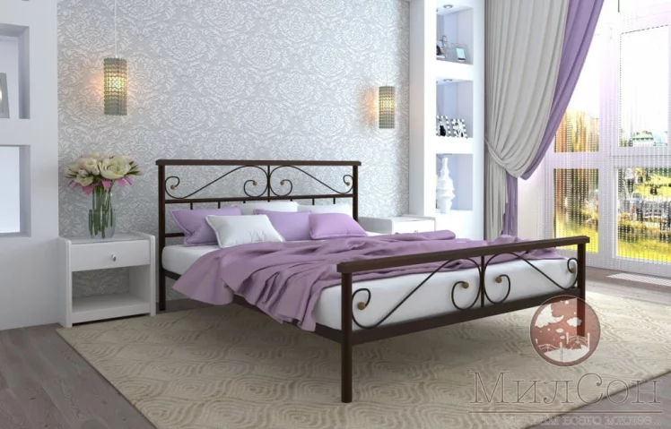 Кровать Эсмеральда плус 1800х1900 Коричневая / plus_1