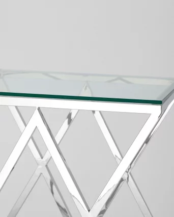 Журнальный стол ИНСИГНИЯ 55кс55 Серебро / 55x55_3