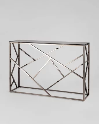 Консоль АРТ ДЕКО 115кс30 Темный хром стекло смоке / 115x30 smoke_1