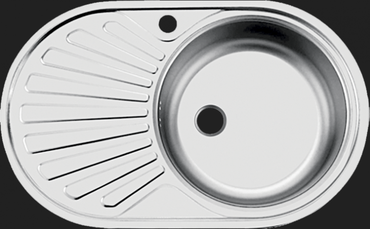 Мойка Кухонная Укинокс Фаворит Фад760.470-Гт6К 2Л / Ukinox Fad760.470-Gt6K 2L_0