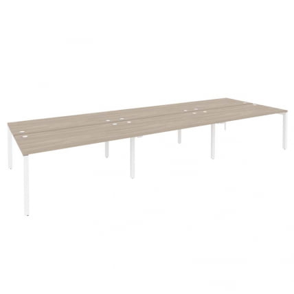 Рабочая станция на П-образном м/к ОНИКС О.МП-Д.РС-6.4.8 Дуб Аттик/Белый / ONIX O.MP-D.RS-6.4.8_0