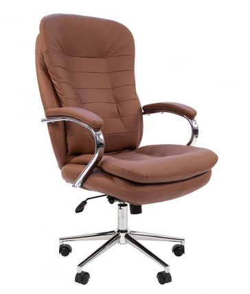 Кресло руководителя CХАИРМАН 795 кожа Коричневый / CHAIRMAN_0