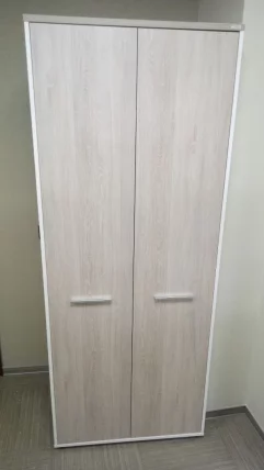 Шкаф для одежды 4 широкий, глубокий Дека 10.19.303 Дуб Сантана светлый/Белый / Deka_3