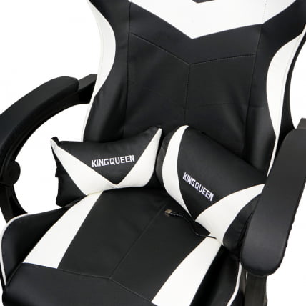 Кресло 088 цвет черный/белый с массажем 088-блаcк-вхите-масс / 088-black-white-mass_5