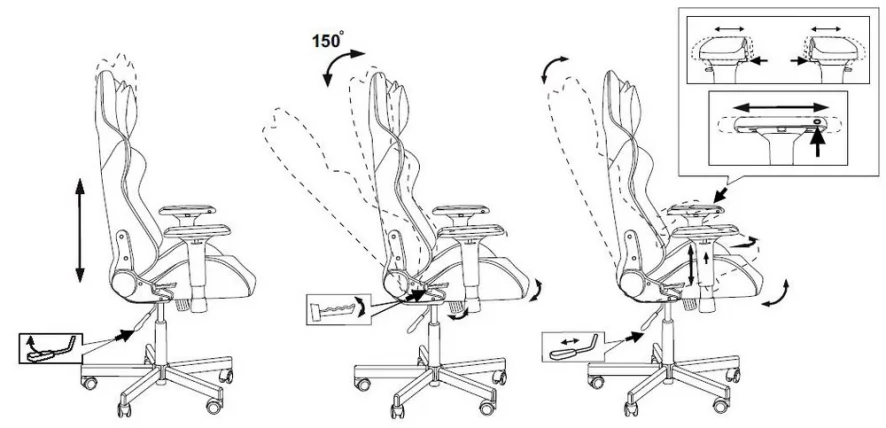 Геймерское кресло Зомбие ВИКИНГ ТАНК ОРАНГЕ / Zombie VIKING TANK ORANGE_14