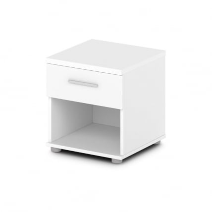 Тумба прикроватная с ящиком Орната 	Н-490 Белый Шагрень / Ornata_0
