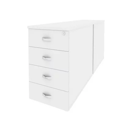 Тумба двойная приставная / опорная ОНИКС О.ТПО-2.8 Белый Бриллиант / ONIX O.TPO-2.8_0