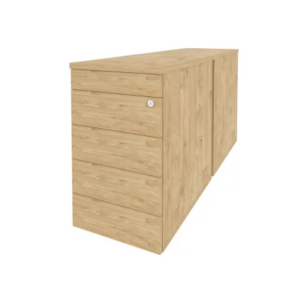 Тумба двойная приставная / опорная (ТИП-ОН) ОНИКС О.ТПО-2.7 ТИП Тиквуд Светлый / (TIP-ON) ONIX O.TPO-2.7 TIP_0