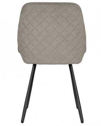 Стул обеденный ДОБРИН СТЕЛЛА (ЭМАЛЬ ЧЕРНЫЙ МУАР велюр Катаниа Кокоа) / DOBRIN STELLA Catania Cocoa)_4