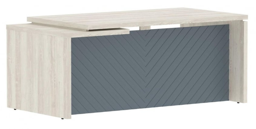 Стол руководителя правый Торр ЛУКС ТЛCТ 189 Р Сосна Эдмонд Серо-голубой / Torr LUX TLCT R_0