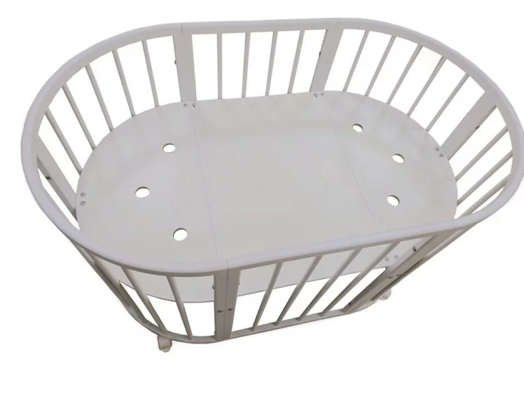 Кровать-трансформер с двумя матрасами Меррй Хаппй Мини матовая Слоновая кость / Merry Happy Mini_8