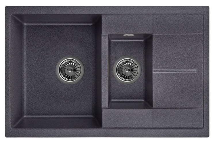 Кухонная мойка ГРАНУЛА 7802 Черный / GRANULA_0
