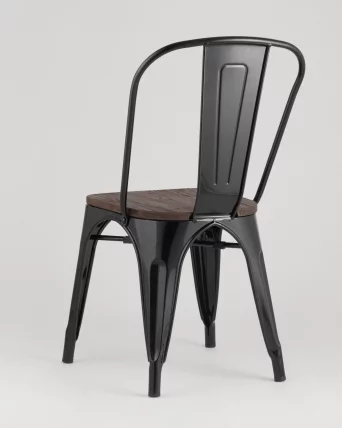 Стул Толикс Воод 850 Черный / Tolix Wood_4