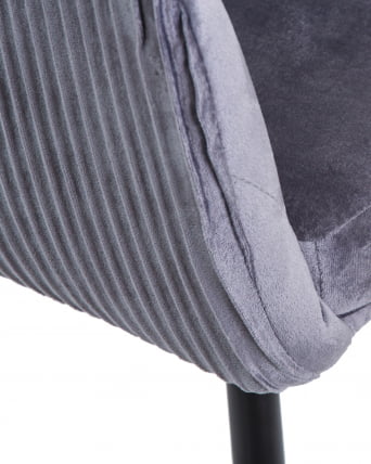 Стул обеденный ДОБРИН МАРЙ Серый велюр 1922-19 / DOBRIN MARY_9