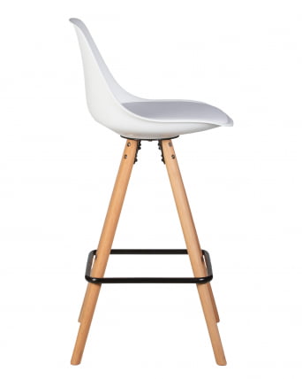 Стул полубарный ДОБРИН РОННИ Белый ЗЛ-В-02 / DOBRIN RONNI ZL-W-02_2