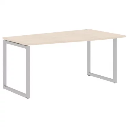 Стол письменный правый КСТЕН-К КСКCТ 169 Р Бук Тиара Алюминий / XTEN-Q XQCT R_0