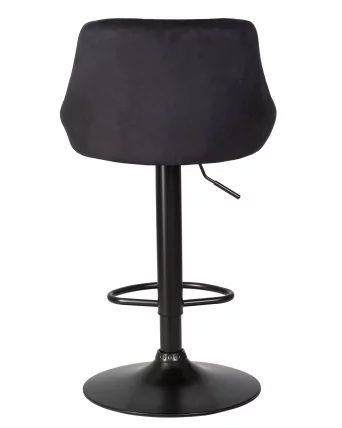 Стул барный ДОБРИН ЛОГАН БЛАCК Черный велюр МДЖ9-101 / DOBRIN LOGAN BLACK MJ9-101_4