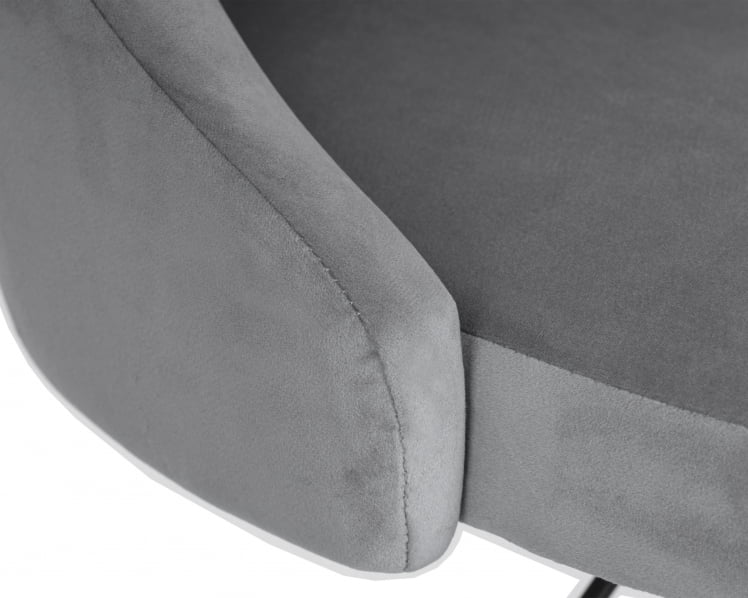 Стул барный ДОБРИН ДЖОСЕПХ БЛАCК (серый велюр (МДЖ9-75)) / DOBRIN JOSEPH BLACK (MJ9-75))_6