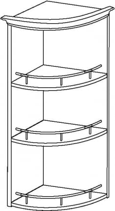 Шкаф торцевой универсальный Виктория 20.18_1