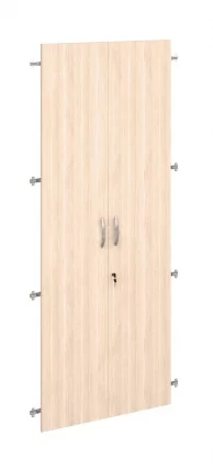 Двери ЛДСП на 5 секций с замком Альфа 63.58 Дуб кобург_0