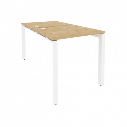 Рабочая станция на П-образном м/к ОНИКС О.МП-Д.РС-2.0.7 Тиквуд Светлый/Белый / ONIX O.MP-D.RS-2.0.7_0