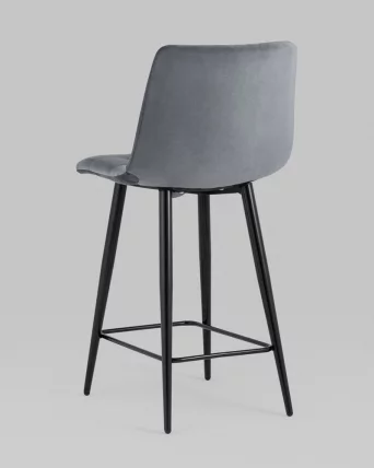 Стул полубарный Джанго велюр Темно-серый_5