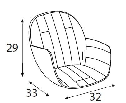 Текстиль в стул Микуна ОВО ЛУКСЕ ТКС-1646 Галаксй Беиге / Micuna OVO LUXE TX-1646 Galaxy Beige_4