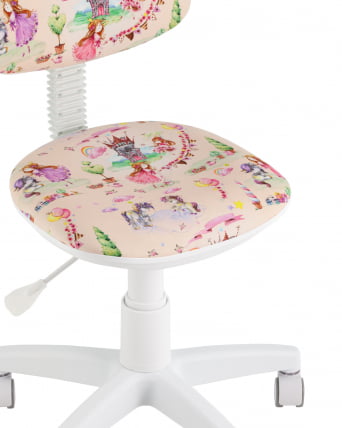 Кресло компьютерное детское УМКА Принсесски пластик белый / Princesski_6