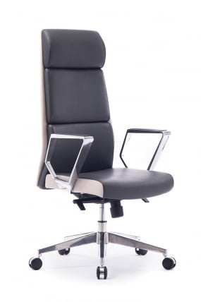 Кресло офисное ЛОНДОН ЛУКС Темно-светло серый / LONDON LUX_0