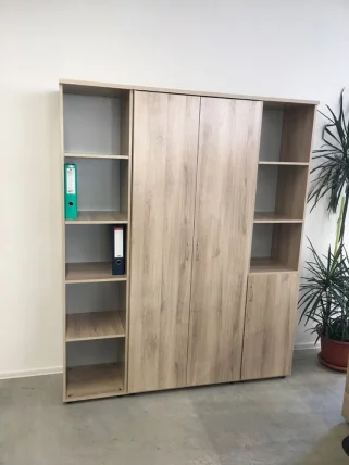 Шкаф для документов узкий Р.П-2 Дуб Кронберг_3