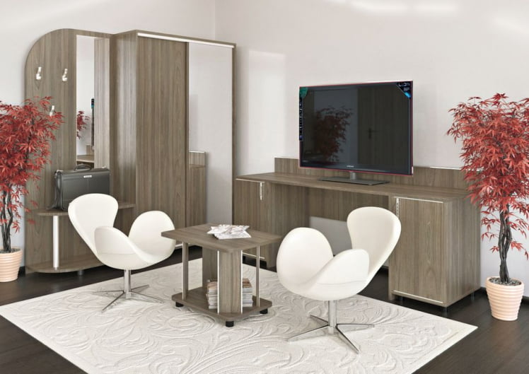 Тумба с полкой и бортиком (правая) ЛИГХТ С-Т-60 Пр Вяз Благородный / LIGHT_2