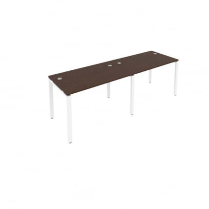 Рабочая станция на 2 раб.места Метал Сйстем Б.СМ-2.2 Венге/Белый / Metal System_0