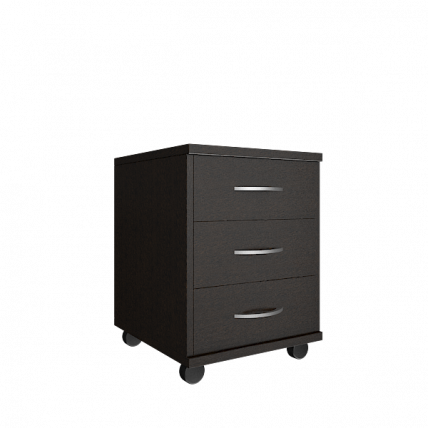 Тумба подкатная (3 ящика, с замком) Рива А.ТМ-3 Венге Цаво / Riva_0