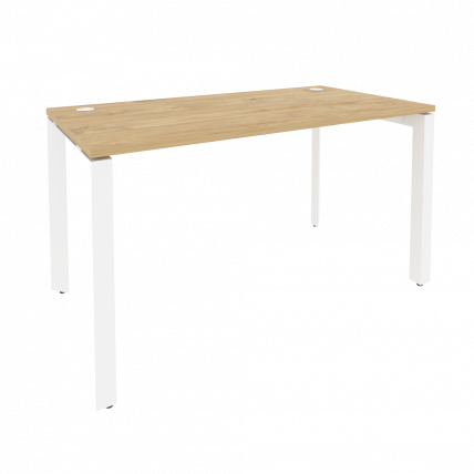 Стол рабочий на П-образном м/к ОНИКС О.МП-СП-3.7 Тиквуд Светлый/Белый / ONIX O.MP-SP-3.7_0
